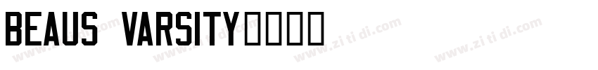 Beaus Varsity字体转换